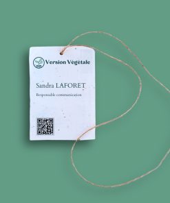 Badge à planter tour de cou écolo