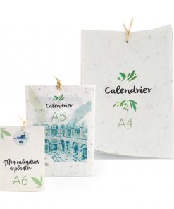 Calendrier en papier ensemencé