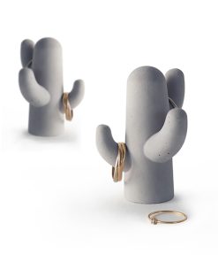 Porte-bijoux en béton x2 – Cactus