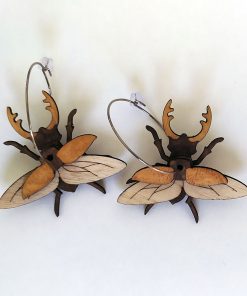 Boucles d’oreilles Lucane cerf-volant