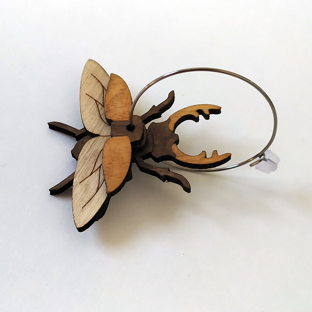 Boucles d’oreilles Lucane cerf-volant – Image 7