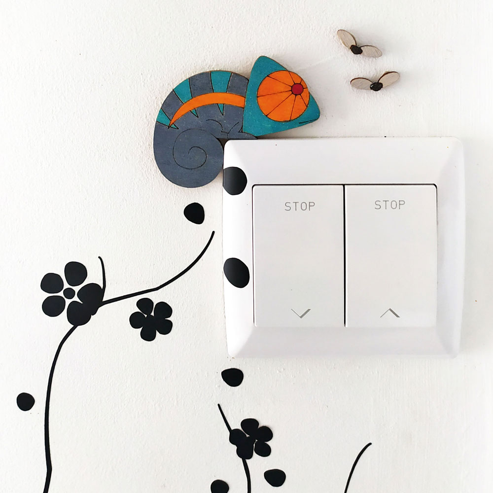Décoration pour interrupteur Caméléon – Image 2