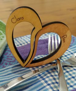 Rond de serviette coeur